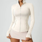 Entrenamiento Gimnasio Entrenamiento Ropa Chaqueta de cuello de la tripulación Yoga Outfits