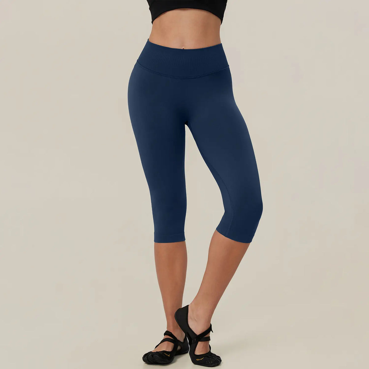 TIMEOFF Women's High Waist Capri Leggings