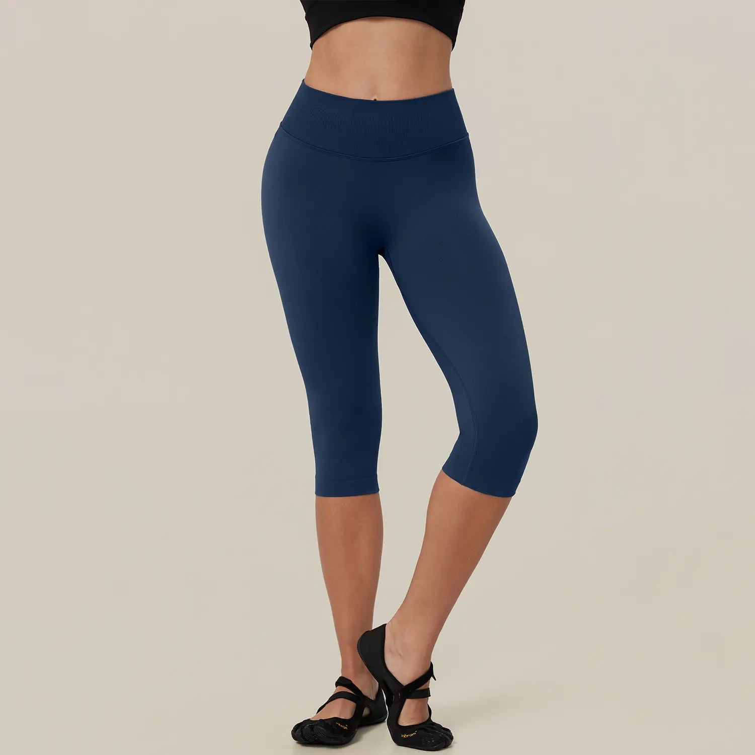 TIMEOFF Women's High Waist Capri Leggings - 4-Way Stretch Butt-Lifting High Hip Bottoms, Seamless Breathable Fabric, Tummy Control, Non-Slip Elastic Waistband, No Ride-Up | Ideal for Yoga, Gym | Women's Clothes, Clothes