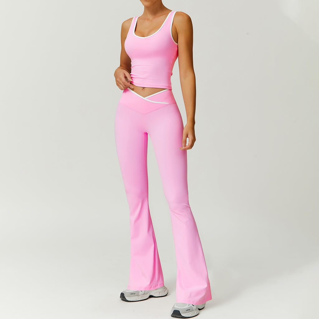 TIMEOFF Conjunto tirantes y pantalones acampanados