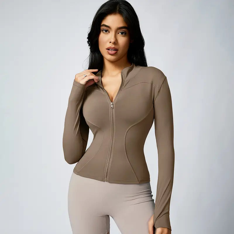 Ejercicio Ropa Cuello de la tripulación Casual Elástico Fitness Correr Ropa