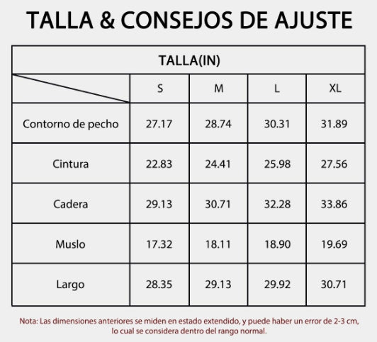 Guía de tallas