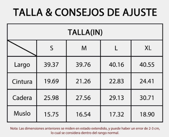 Guía de tallas
