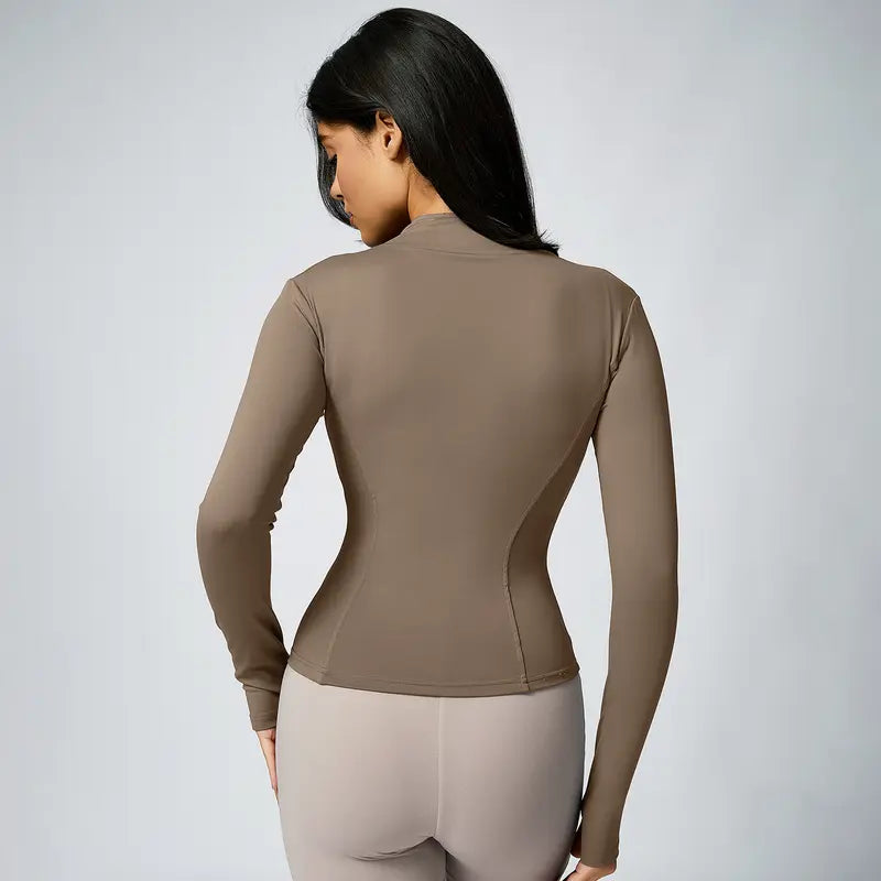 Ejercicio Ropa Cuello de la tripulación Casual Elástico Fitness Correr Ropa