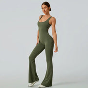 Traje de yoga de una sola pieza traje de cuerpo apretado Control