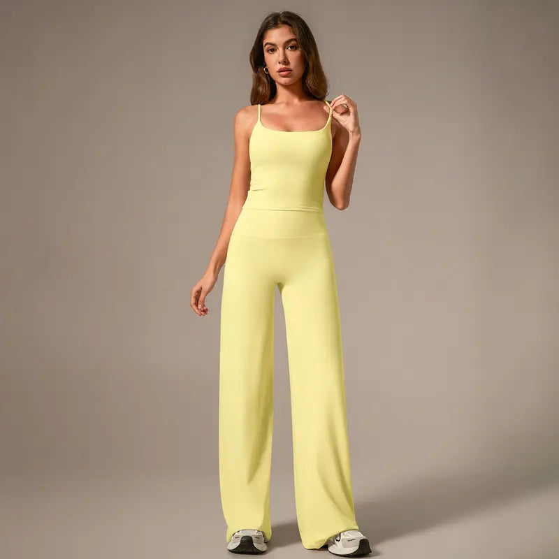 TIMEOFF Women's 2-Piece Athleisure Workout Set for Women - Adjustable Strap Tank Top & Leggings, Buttery Soft 4-Way Stretchy Fabric, Butt-Lifting, Tummy Control, Non-Slip, Breathable, Ideal for Yoga, Gym, Workout Sets For Women, Tank Tops,summerwins