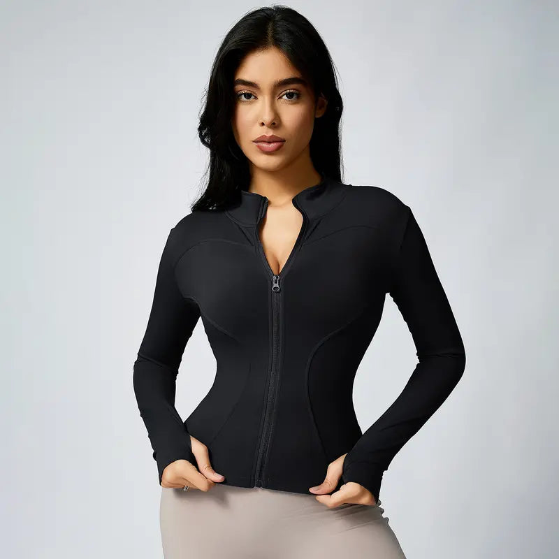 Ejercicio Ropa Cuello de la tripulación Casual Elástico Fitness Correr Ropa
