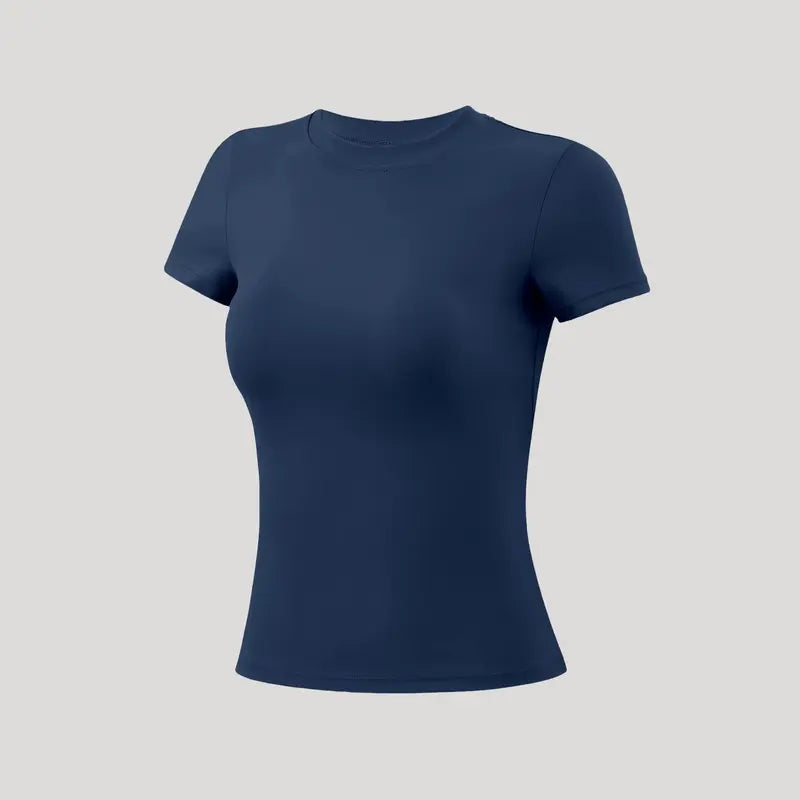 Playera Deportiva Mujer Manga Corta Ajustada