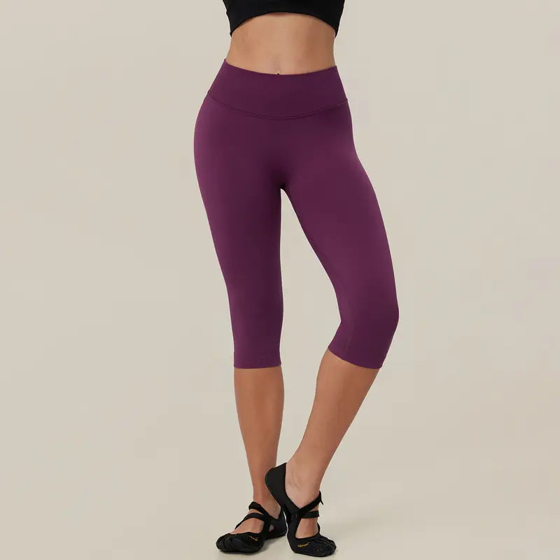 TIMEOFF Women's High Waist Capri Leggings - 4-Way Stretch Butt-Lifting High Hip Bottoms, Seamless Breathable Fabric, Tummy Control, Non-Slip Elastic Waistband, No Ride-Up | Ideal for Yoga, Gym | Women's Clothes, Clothes