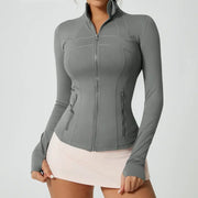 Entrenamiento Gimnasio Entrenamiento Ropa Chaqueta de cuello de la tripulación Yoga Outfits
