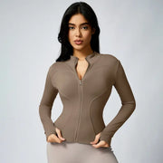 Ejercicio Ropa Cuello de la tripulación Casual Elástico Fitness Correr Ropa