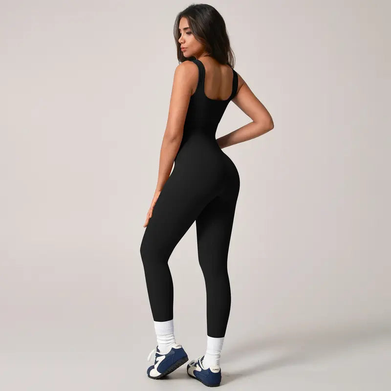 Bodysuit sin costuras de cintura delgada con costillas