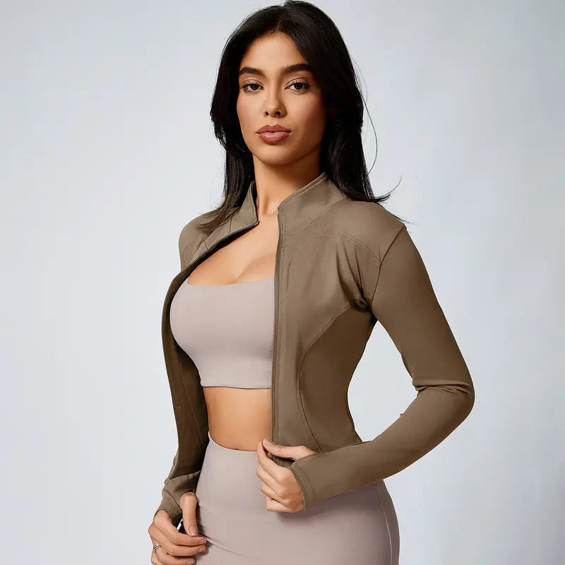 Ejercicio Ropa Cuello de la tripulación Casual Elástico Fitness Correr Ropa