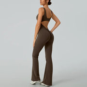Traje de yoga de una sola pieza traje de cuerpo apretado Control