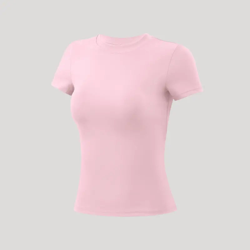 Playera Deportiva Mujer Manga Corta Ajustada
