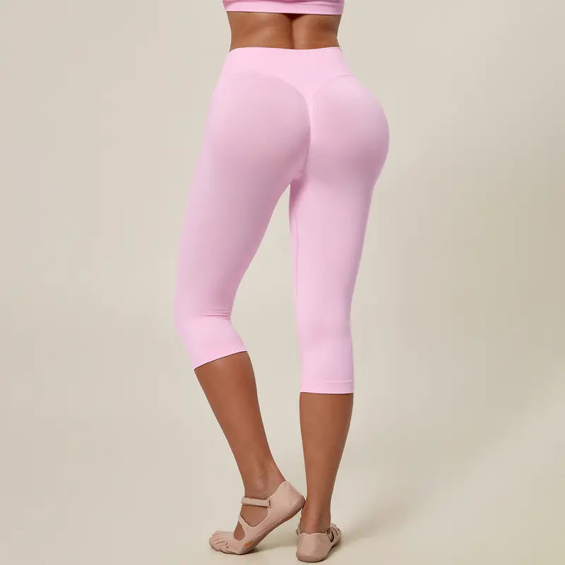 TIMEOFF Women's High Waist Capri Leggings - 4-Way Stretch Butt-Lifting High Hip Bottoms, Seamless Breathable Fabric, Tummy Control, Non-Slip Elastic Waistband, No Ride-Up | Ideal for Yoga, Gym | Women's Clothes, Clothes