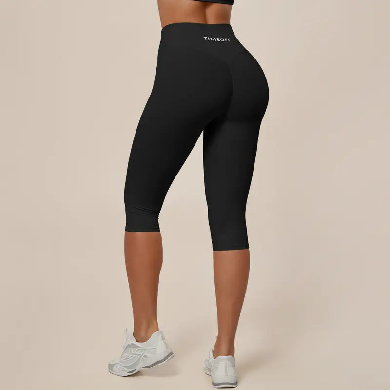 TIMEOFF Women's Capri Workout Leggings