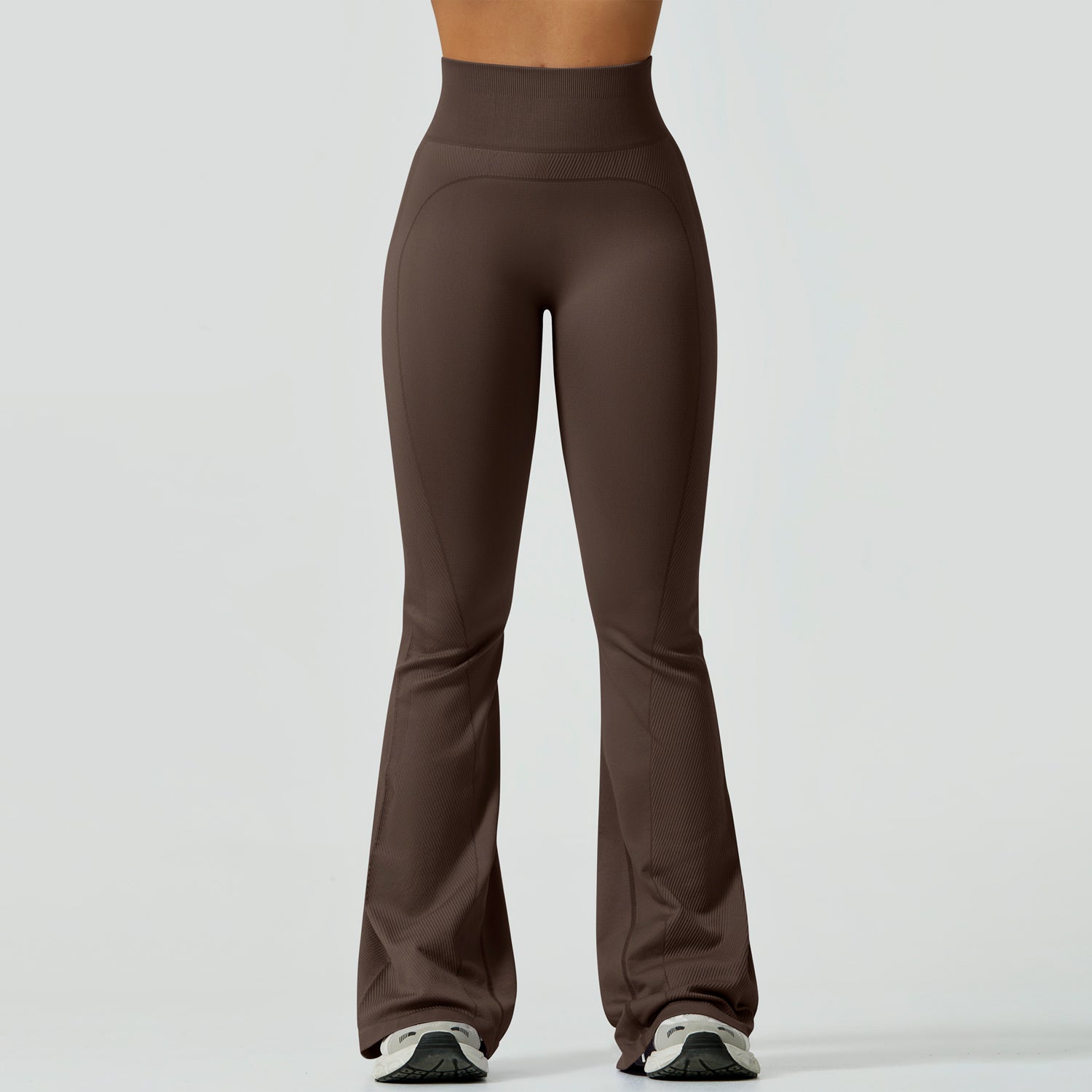 TIMEOFFPantalones de cintura alta y pierna ancha