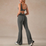 Traje de yoga de una sola pieza traje de cuerpo apretado Control