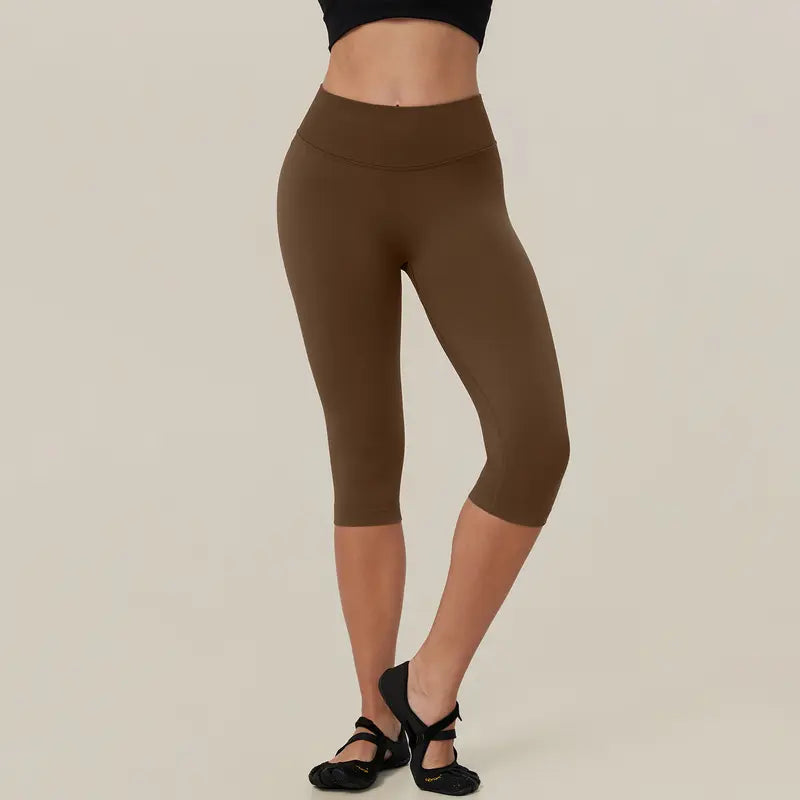 TIMEOFF Women's High Waist Capri Leggings - 4-Way Stretch Butt-Lifting High Hip Bottoms, Seamless Breathable Fabric, Tummy Control, Non-Slip Elastic Waistband, No Ride-Up | Ideal for Yoga, Gym | Women's Clothes, Clothes