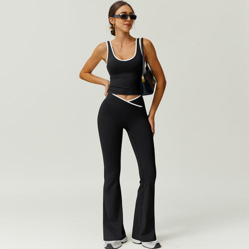 TIMEOFF Conjunto tirantes y pantalones acampanados
