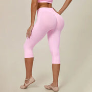 TIMEOFF Women's High Waist Capri Leggings - 4-Way Stretch Butt-Lifting High Hip Bottoms, Seamless Breathable Fabric, Tummy Control, Non-Slip Elastic Waistband, No Ride-Up | Ideal for Yoga, Gym | Women's Clothes, Clothes