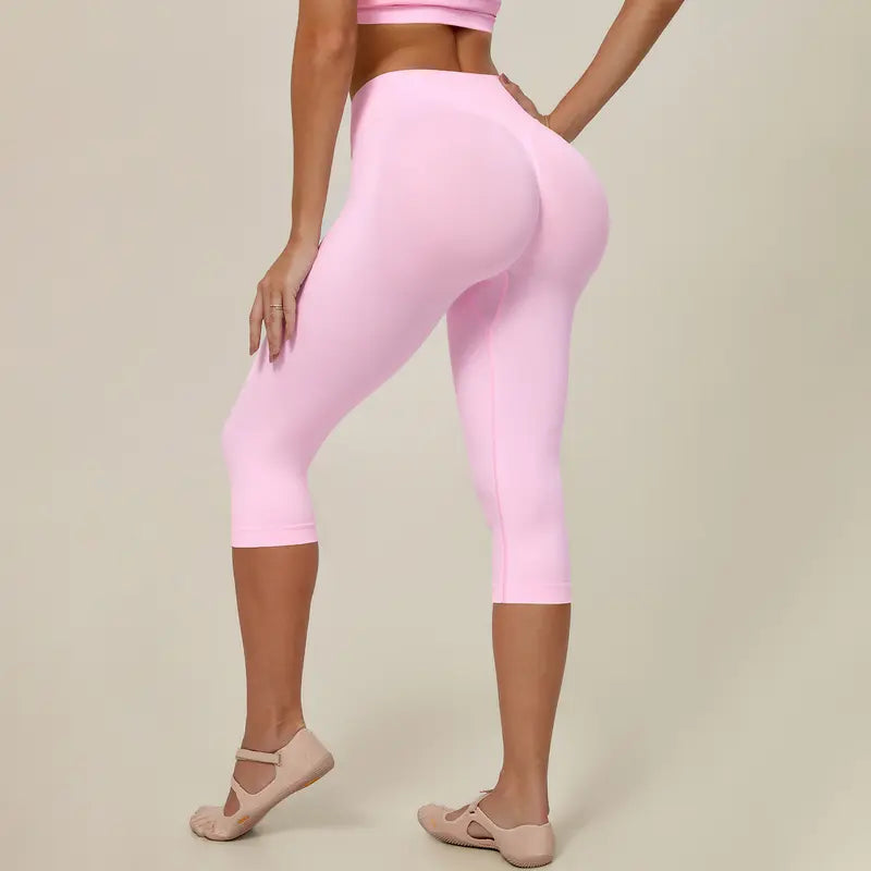 TIMEOFF Women's High Waist Capri Leggings - 4-Way Stretch Butt-Lifting High Hip Bottoms, Seamless Breathable Fabric, Tummy Control, Non-Slip Elastic Waistband, No Ride-Up | Ideal for Yoga, Gym | Women's Clothes, Clothes