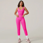 Bodysuit sin costuras de cintura delgada con costillas