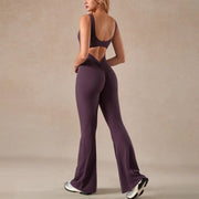 Traje de yoga de una sola pieza traje de cuerpo apretado Control