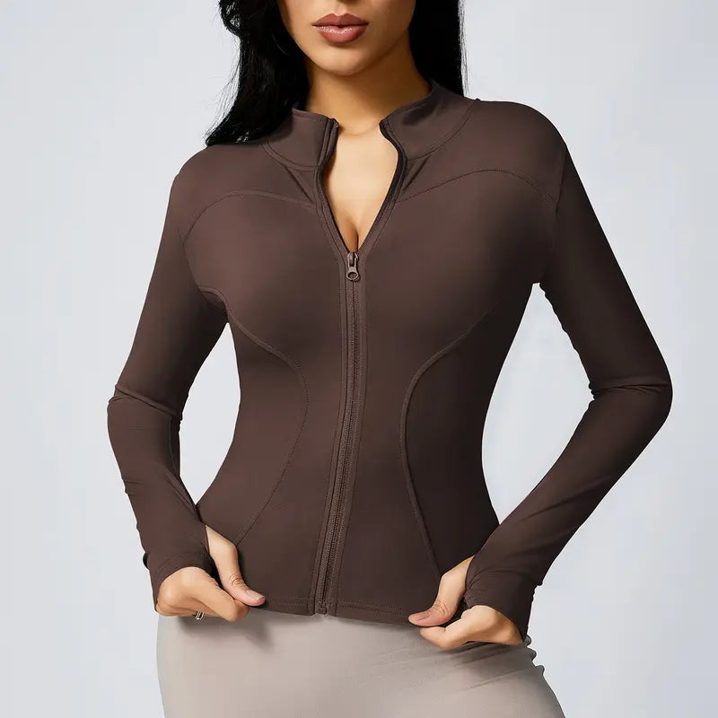 Ejercicio Ropa Cuello de la tripulación Casual Elástico Fitness Correr Ropa