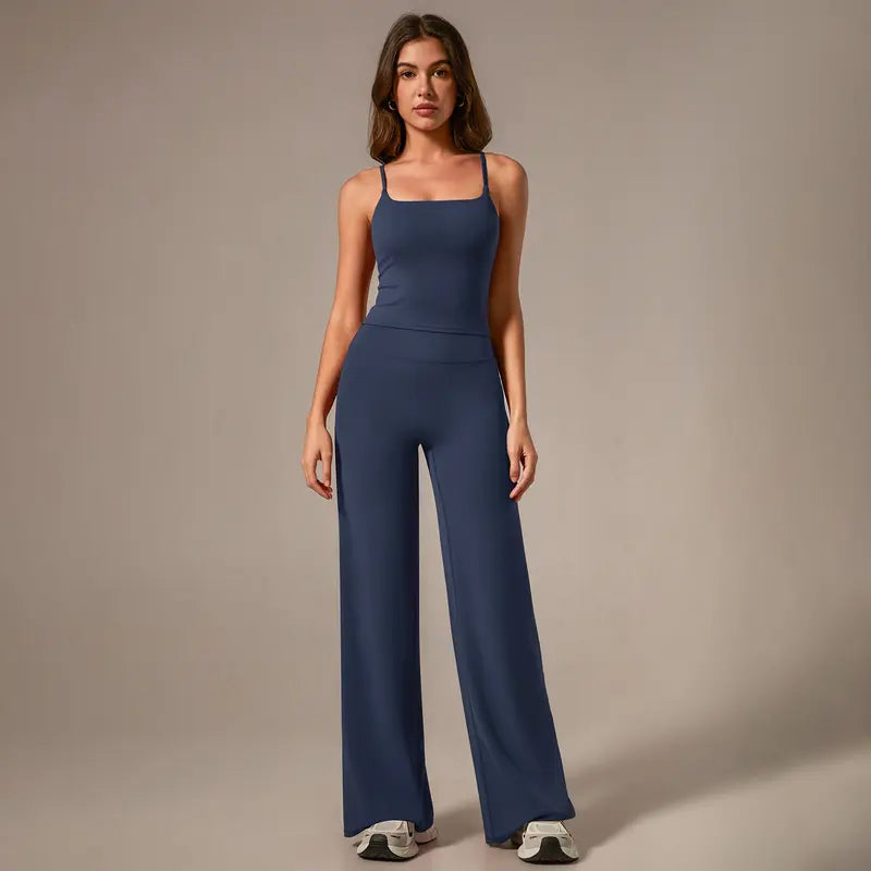 TIMEOFF Women's 2-Piece Athleisure Workout Set for Women - Adjustable Strap Tank Top & Leggings, Buttery Soft 4-Way Stretchy Fabric, Butt-Lifting, Tummy Control, Non-Slip, Breathable, Ideal for Yoga, Gym, Workout Sets For Women, Tank Tops,summerwins