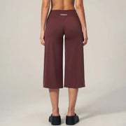 TIMEOFF Women's 2‑Piece Adjustable Strap Workout Set - V‑Shape Back Cami & High Waist Cropped Wide Leg Capris, Stretchy Breathable Fabric, 5 Colors | Waist Shaping, Tummy Control, Non‑Restrictive Fit | Ideal for Yoga, Casual Wear & Daily Loungewear