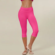 TIMEOFF Women's High Waist Capri Leggings - 4-Way Stretch Butt-Lifting High Hip Bottoms, Seamless Breathable Fabric, Tummy Control, Non-Slip Elastic Waistband, No Ride-Up | Ideal for Yoga, Gym | Women's Clothes, Clothes