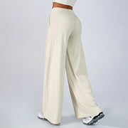 TIMEOFF Women's High Waist Wide Leg Pants, Buttery Soft Stretchy Fabric Workout Clothing with Pockets for Yoga and Casual Wear