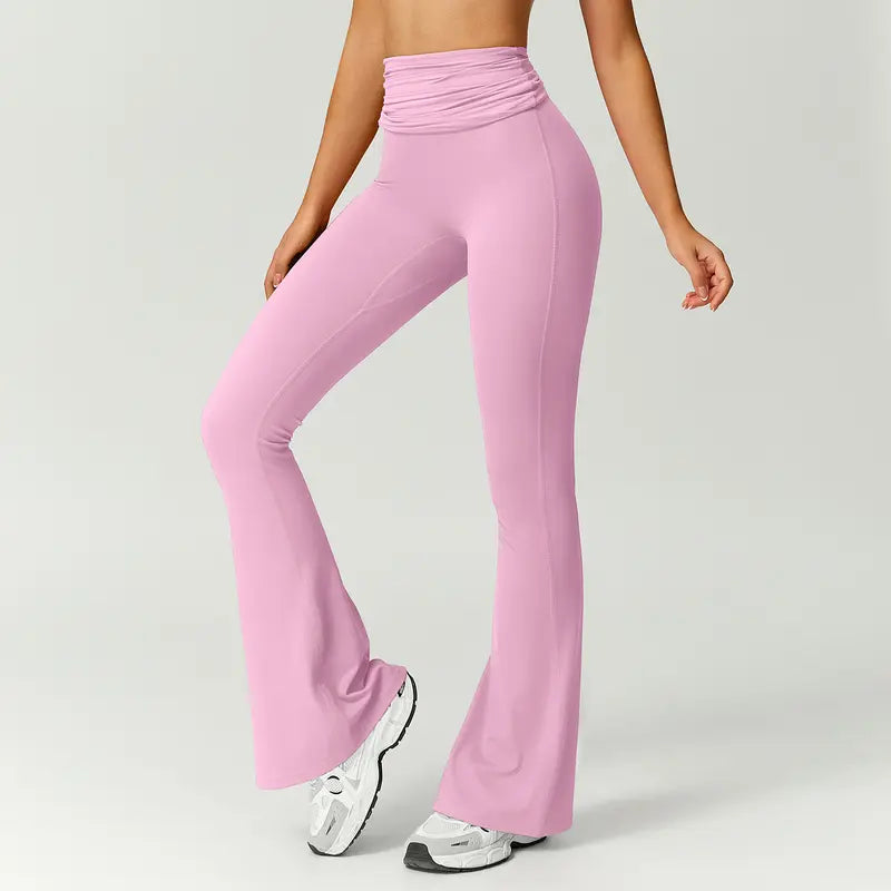 TIMEOFF Women's Halter Neck High Waist Butt Lifting Bodycon Flared Leg Yoga Jumpsuit - Stretchable Solid Color Athleisure Activewear, Trending Clothes for Women for Gym & Fashion Outfits (Athleisure Style, Solid Color Jumpsuit),summerwins