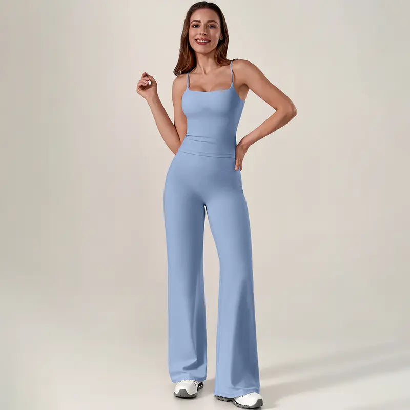 TIMEOFF Women's 2-Piece Athleisure Workout Set for Women - Adjustable Strap Tank Top & Leggings, Buttery Soft 4-Way Stretchy Fabric, Butt-Lifting, Tummy Control, Non-Slip, Breathable, Ideal for Yoga, Gym, Workout Sets For Women, Tank Tops,summerwins
