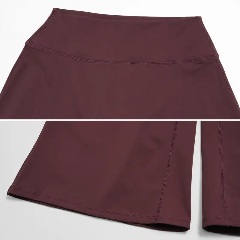 TIMEOFF Women's High Waist V‑Shaped Back Cropped Wide Leg Capris - Butt‑Lifting Sculpt Design, 4‑Way Stretchy Breathable Fabric, 5 Colors Available | Tummy Control, Non‑Restrictive Fit, Wrinkle‑Resistant | Ideal for Yoga, Casual Wear & Daily Loungewear