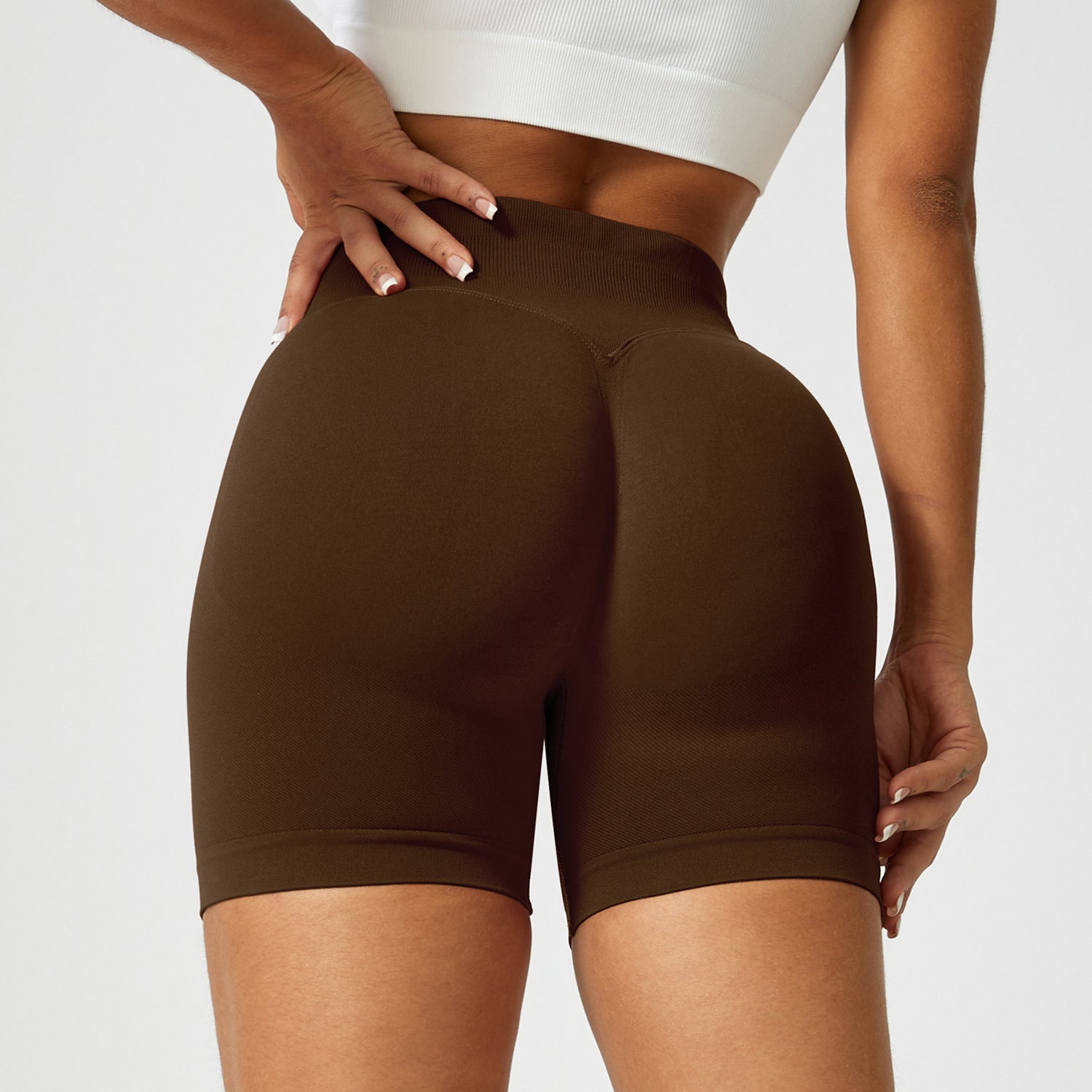TIMEOFF Pantalones cortos de cintura alta para la cadera
