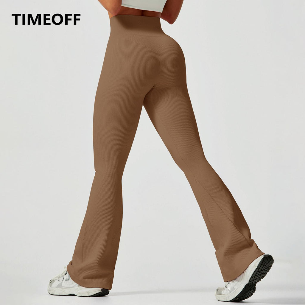 TIMEOFFPantalones de yoga de tira de moda
