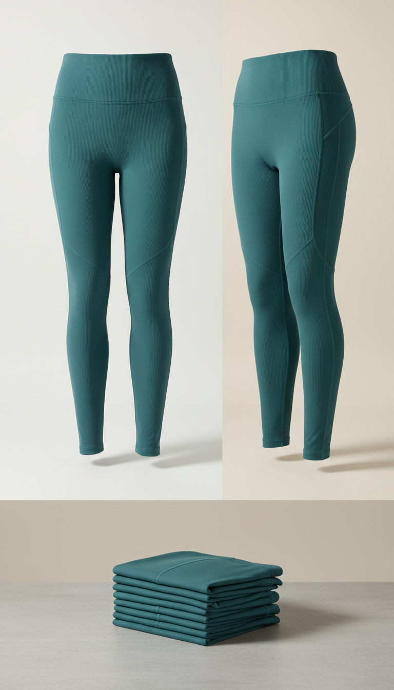 High-Waisted Performance Leggings Urban Teal