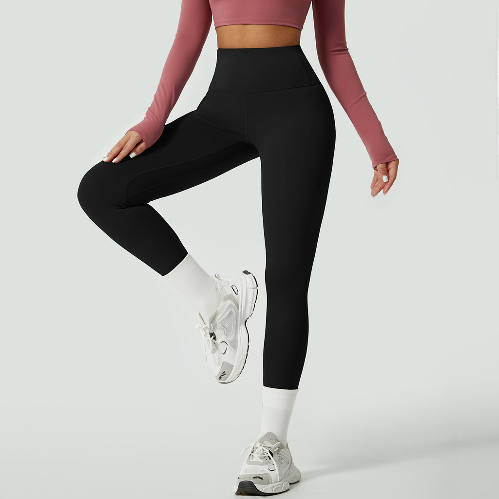 TIMEOFF Pantalones de yoga ajustados con cintura alta