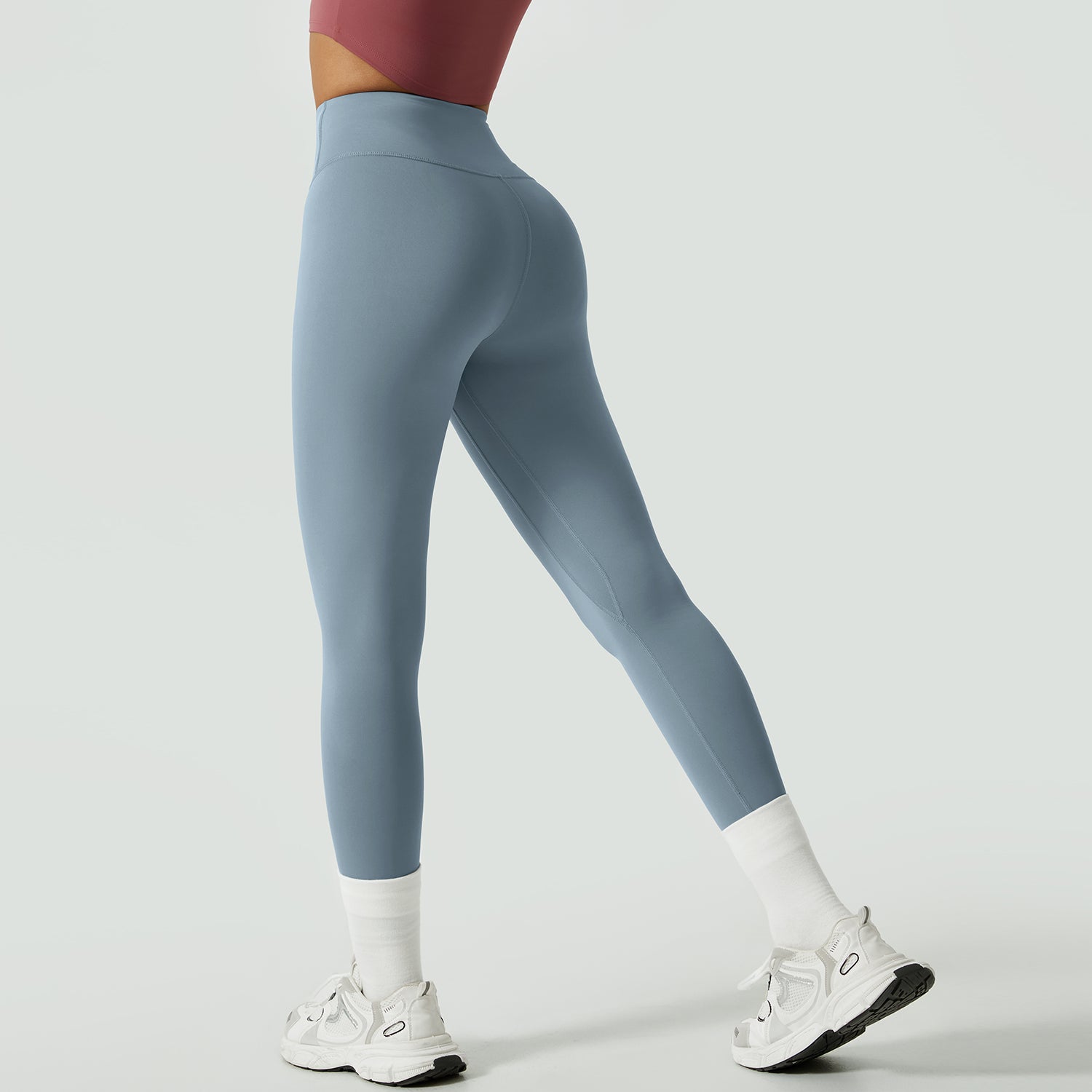 TIMEOFF Pantalones de yoga ajustados con cintura alta