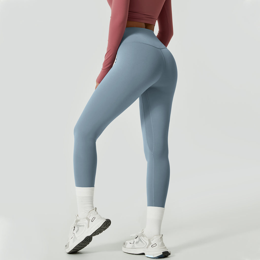 TIMEOFF Pantalones de yoga ajustados con cintura alta